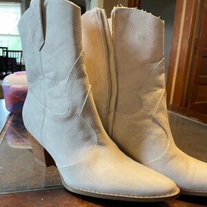 Pointed toed high heel boots